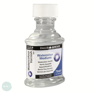 Watercolour Mediums- Daler Rowney - WATERCOLOUR VARNISH - 75ml