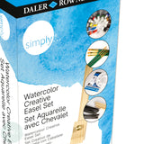 Watercolour Paint Sets - Daler Rowney SIMPLY - CREATIVE EASEL 38 Piece SET