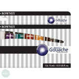 Gouache Set- Daler Rowney - AQUAFINE GOUACHE  - INTRODUCTION SET - 12 x 15ml