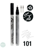PAINT PENS - Daler Rowney FW Fillable MIXED MEDIA Markers 101 - 0.8mm -  2 Pack