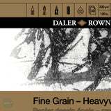 Daler Rowney FINE GRAIN Heavyweight Cartridge paper pads 200gsm A3 (LOOSE COVER)