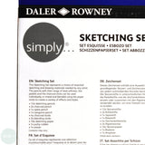 Sketching Set- Daler Rowney SIMPLY - SKETCHING 40 Piece SET