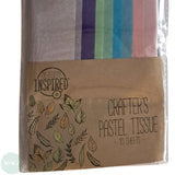 Tissue Paper - Creativity Inspired - CRAFTERS PASTEL ASSORTEMENT - 10 sheets