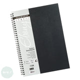 HARDBACK SKETCHBOOK - Spiral Bound - Daler Rowney - EBONY - A3 - PORTRAIT - 160gsm