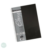 HARDBACK SKETCHBOOK - Spiral Bound - Daler Rowney - EBONY - A4 - PORTRAIT - 160gsm