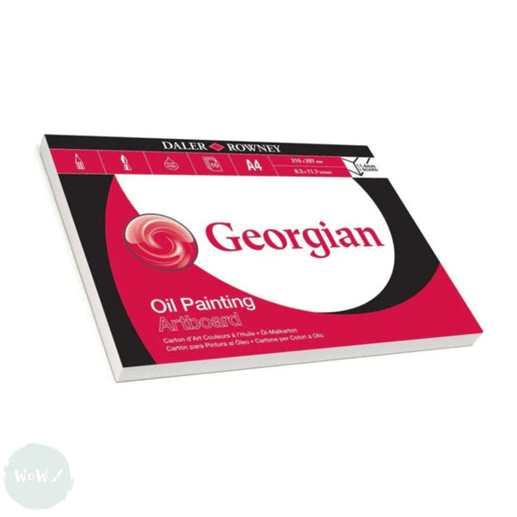 Pad - Oil Painting - Daler Rowney - GEORGIAN - 1.4mm thick - 10 sheet ARTBOARD Pad - A4
