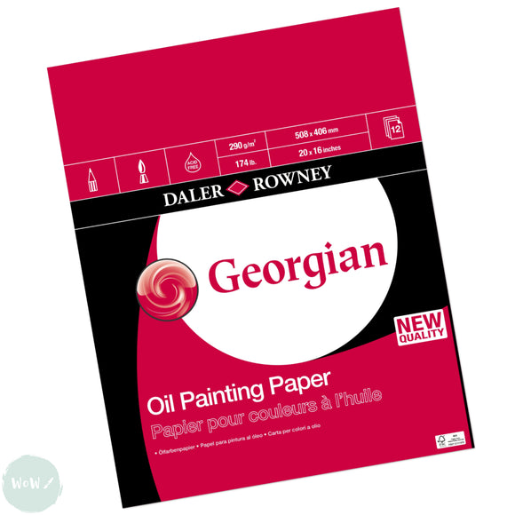 Pad - Oil Painting - Daler Rowney - GEORGIAN - 250 gsm - PAPER - 20 x 16