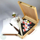 Oil Paint Set- Daler Rowney - GRADUATE  - Wooden BOX EASEL SET