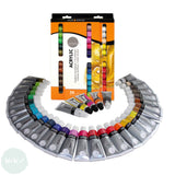 Acrylic Paint Set- Daler Rowney - SIMPLY - 36 Assorted 12ml tubes