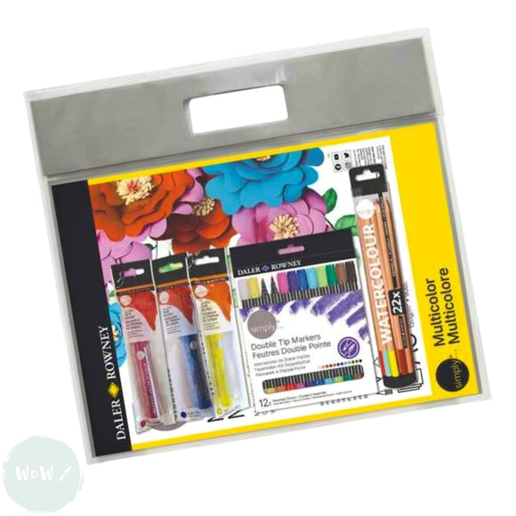 Paint Set- ESSENTIALS Beginners - MIXED MEDIA - Daler Rowney SIMPLY - Jumbo Art Set