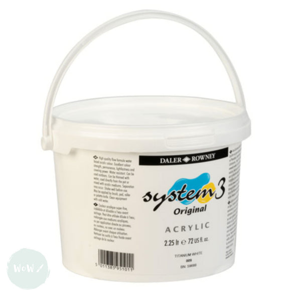 SURFACE PREPARATION - 	Daler Rowney SYSTEM 3 - White Gesso Primer - 2.25 litre