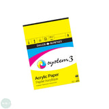 ACRYLIC PAPER PAD - Daler Rowney -  System 3 - 230gsm - A3