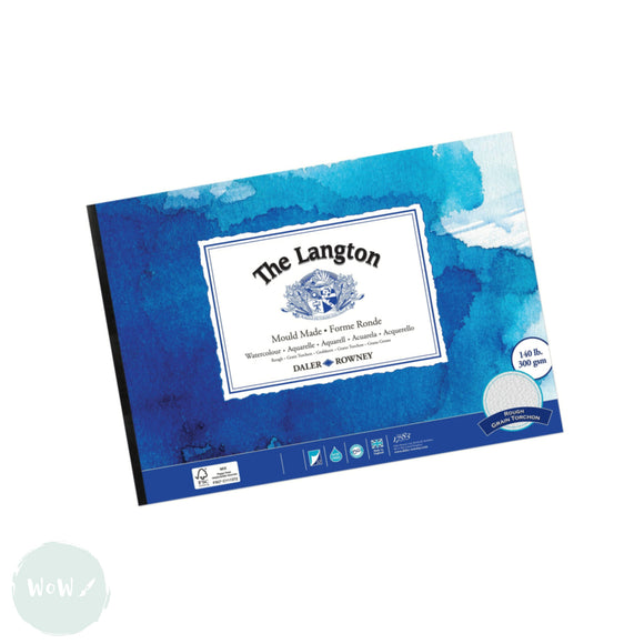 WATERCOLOUR PAPER PAD - Daler Rowney - THE LANGTON - 300 gsm - ROUGH - A3