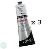 OIL PAINT - Daler Rowney GEORGIAN – 225ml tube - TITANIUM WHITE - TRIPLE PACK