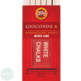MECHANICAL CLUTCH PENCIL - 5.6mm - LEADS - Koh-i-noor Gioconda White Chalk Leads