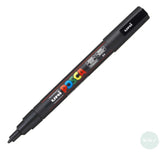 PAINT MARKER - POSCA -  PC-3M – SINGLE - Fine Bullet Tip - Black (24)