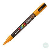 Paint Marker - POSCA -  PC-3M – SINGLE - Fine Bullet Tip - Bright yellow