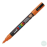 Paint Marker - POSCA -  PC-3M – SINGLE - Fine Bullet Tip -	Orange