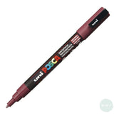 Paint Marker - POSCA -  PC-3M – SINGLE - Fine Bullet Tip - Red wine
