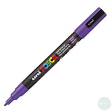 Paint Marker - POSCA -  PC-3M – SINGLE - Fine Bullet Tip -	Violet