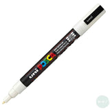 PAINT MARKER - POSCA -  PC-3M – SINGLE - Fine Bullet Tip - White (01)