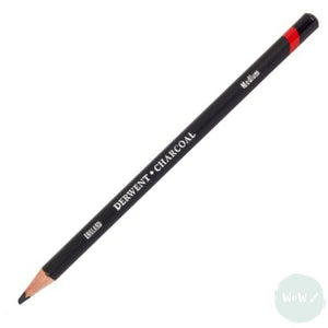 CHARCOAL PENCIL - Single - DERWENT - Black - MEDIUM