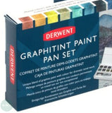 Watercolour Paint Sets - Derwent - GRAPHITINT - Paint Pan Set & Waterbrush Pen