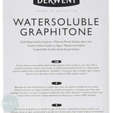 Pure Graphite - Derwent- Water-soluble Graphitone Graphite Sticks - Pack of 4 - 2B, 4B 6B & 8B