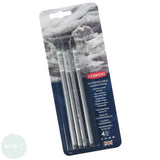 Pure Graphite - Derwent- Water-soluble Graphitone Graphite Sticks - Pack of 4 - 2B, 4B 6B & 8B