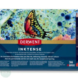 Derwent INKTENSE Pencils Sets- 36 tin inc. FREE WATERBRUSH PEN