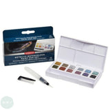 Watercolour Paint Sets - Derwent - METALLIC - Paint Pan Set & Waterbrush Pen