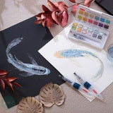 Watercolour Paint Sets - Derwent - METALLIC - Paint Pan Set & Waterbrush Pen