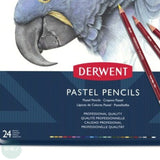 Pastel Pencil Sets - DERWENT -  Tin of 24 ASSORTED