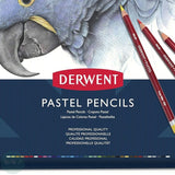 Pastel Pencil Sets - DERWENT -  Tin of 36 inc. FREE Sharpener & Erasers