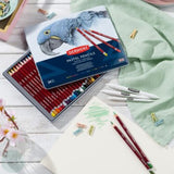 Pastel Pencil Sets - DERWENT -  Tin of 36 inc. FREE Sharpener & Erasers