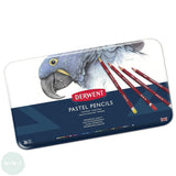 Pastel Pencil Sets - DERWENT -  Tin of 36 inc. FREE Sharpener & Erasers