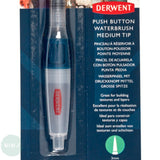 Water Brush Pen - DERWENT PUSH BUTTON - Medium Round tip