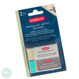 Eraser- Derwent SPECIALIST ARTIST ERASERS Pack of 2