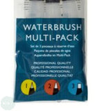 Water Brush Pen SET - DERWENT Set of 3 - Fine, Medium & Flat