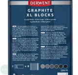 Pure Graphite - DERWENT - XL Blocks - 6 assorted grades - Tin