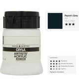 ARTISTS ACRYLIC PAINT - Heavy Body - Daler Rowney - CRYLA - 250ml - PAYNES GREY