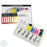 Gouache Set- Daler Rowney - Professional Designers Gouache  - STARTER PROCESS SET - 6 x 15ml