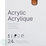 Acrylic Paint Set- Daler Rowney - SIMPLY - 24 Assorted 12ml tubes