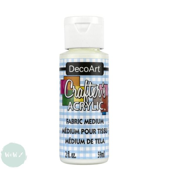 Acrylic Mediums - DecoArt Crafters Acrylic Fabric Medium 59ml