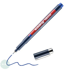 FINELINER PEN - Edding - 1800 PROFI PEN -BLUE – mm 0.5