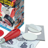 BLOCK / LINO PRINTING - CUTTING TOOL - Essdee - STAMP CARVING KIT - L5B2D - 3 in 1 (5 Cutters & 2 Stamps)