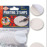 BLOCK / LINO PRINTING - CARVING BLOCK - SOFT CUT - Essdee Mastercut Printing Stamps 50mm dia. 10 Pack