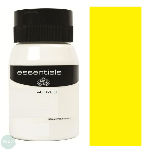 ACRYLIC PAINT - Essentials - 500ml POT – LEMON YELLOW