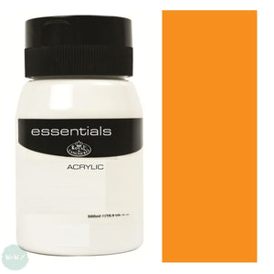 ACRYLIC PAINT - Essentials - 500ml POT – CADMIUM ORANGE