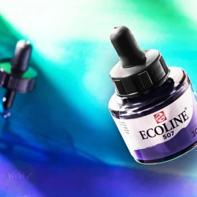 WATERCOLOUR - Inks - Royal Talens - ECOLINE - Set of 5 x 30ml - ADDITI ...